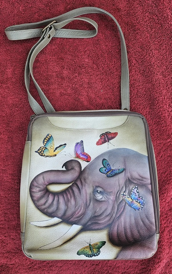 Anuschka #650-GTG "GENTLE GIANT" Large Cross Body 10.5"x11.5"x3"