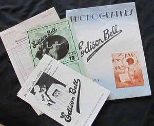 Edison BELL Phonographes France Saison 1930 Rare Catalogue original + suppl. - Picture 1 of 12