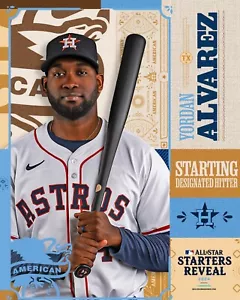 Foto de béisbol de Yordan Álvarez 2024 MLB All-Star Houston Astros 8x10 MLB - Imagen 1 de 1