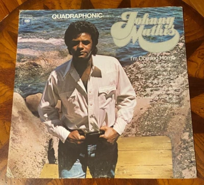 JOHNNY MATHIS - I'm Coming Home ~ CBS |QUADRAPHONIC 32435 {nm} (sq disc) [PROMO] - Image 1 of 4