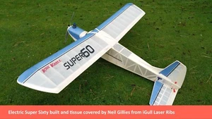 KK Super 60 ~ 63" Classic RC Model Aircraft  ~ Laser-cut Balsa Wing RIB SET - Picture 1 of 6