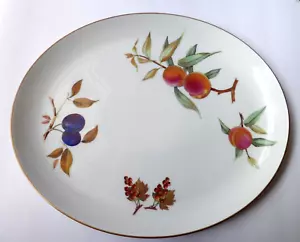 Royal Worcester Vintage Evesham Gold Oval Platter 15” England 1961 - Picture 1 of 2
