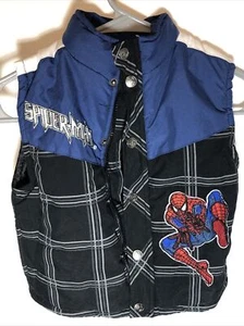 MARVEL Spider-man Zipper Insulated Jacket Vest size 4 - Picture 1 of 24