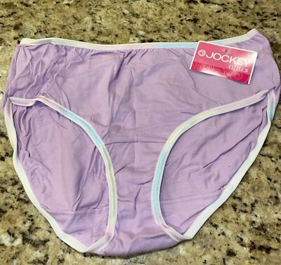 Jockey Girl XL 16 Y2K Vintage Cotton High Waist  Bikini  Panties Underwear - Image 1 of 4