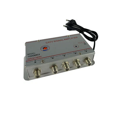 Amplificatore di Segnale Terrestre con 4 Uscite per TV Analogica e Digitale - Immagine 1 di 4