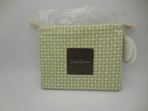 DwellStudio Crib Skirt Mesh Lawn Green and White Pattern New in Package - Picture 1 of 4