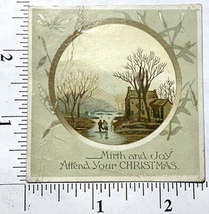 Victorian Holiday Card David C Cook Mirth And Joy- Attend Your Christmas - Picture 1 of 2