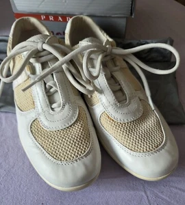 🎁PRADA Sneakers weiß 36,5 eher 37 superschön TOPZustand - Bild 1 von 5