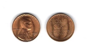 1955 S BU Lincoln Penny. Strong strike with Free ship - Picture 1 of 1