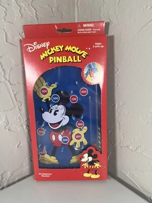 VINTAGE Intage Schylling Dysney Mickey Mouse Pinball Game Machine NIB - Image 1 of 2
