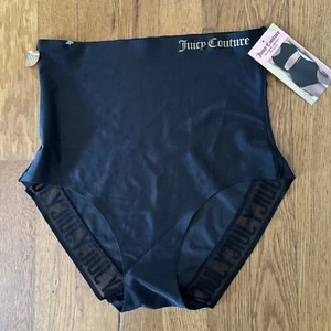 NWT Juicy Couture Intimates Size L Black Laser Shaping Briefs - Picture 1 of 5