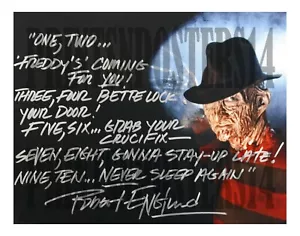 Robert Englund Freddy Krueger 8x10 ristampa firmato Nightmare on Elm Street A - Foto 1 di 1