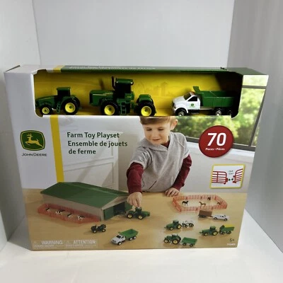 John Deere Die-Cast Farm Toys Playset - 1:64 Scale - Includes Farm Animals, Mach - Image 1 of 4