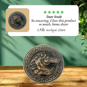 Pferde Schubladenknauf Vintage Antik Türgriff Pferdeschrankknauf Zubehör - Bild 1 von 7