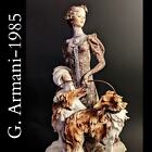 G. Armani LADY WITH BORZOIS 1985 Figurine Florence Art Sculpture 1122-C RARE