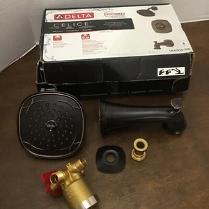 Delta Celice Tub Shower Bronze For Parts Only 144705-RB Head Spout Flange Body - Picture 1 of 10