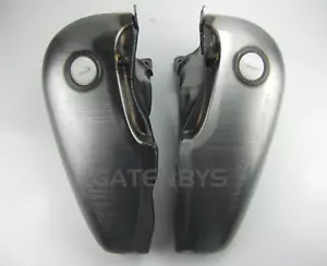 5 Gallon Split Motorcycle FLATSIDE Fuel Tank Harley Davidson Fat Bob 67-84 FL - Picture 1 of 16