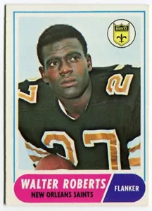 1968 Topps #56 Walter Roberts New Orleans Saints - Foto 1 di 2