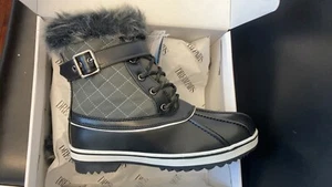 Women's Warm Faux Fur Lined Mid Calf Winter Snow Boots Waterproof Size7 - Picture 1 of 4
