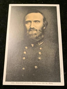 Cartolina Generale Confederato Stonewall Jackson/Foto di Miley anni '20 inutilizzata - Foto 1 di 2