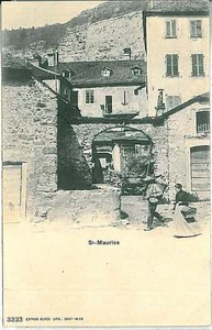 31269 Postal De Colección: SUIZA - SUIZA: Saint-Maurice-en-Valais 1904 - Imagen 1 de 1