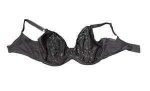 Elomi Bra EL4460BLK UK 38H Floral Lace Sheer Balconette Black - Picture 1 of 5