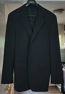 Blazer cappotto sportivo vintage Prada 100% lana vergine nero - 48R (38R US) - Foto 1 di 4