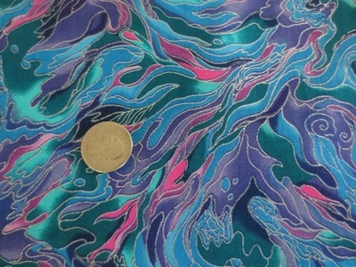 4711. Hoffman International PABLOS PUZZLES Quilting COTTON FABRIC--43.5" x 1 yd. - Image 1 of 3