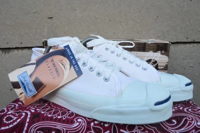 Converse Jack Purcell Vintage Rare Canvas Deadstock OG MADE IN USA 9.5 NWB - Image 1 of 4