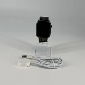 Apple Watch (Seria 7) 45mm grafit stal nierdzewna z pętlą sportową (LTE) - dobry - Zdjęcie 1 z 6