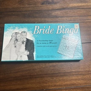 Vintage Bride Bingo 1970 Leister Game Bachelorette Bridal Shower Game, Complete - Picture 1 of 8