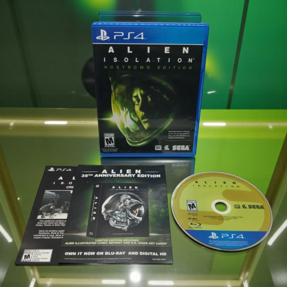 Alien: Isolation (Sony PlayStation 4, 2014) CIB Complete with Inserts PS4 SEGA - Image 1 of 4
