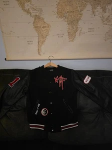 KREW YOUTH small LEATHER jacket New - Picture 1 of 4