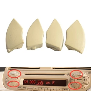 Easy Removal Button Trim Covers for Fiat 500 Radio Cd Enhance your Car - Picture 1 of 12