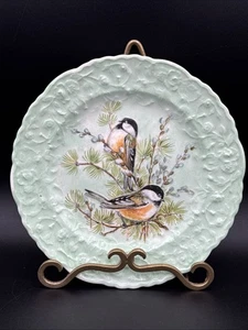 Popegosser China Rose Point Singned 7.5” decorative chickadee Plate - Picture 1 of 9