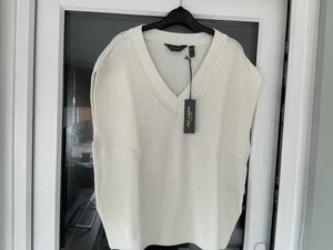 Ruth Langsford Knitted Vest Top Size XL. Cream - Picture 1 of 5
