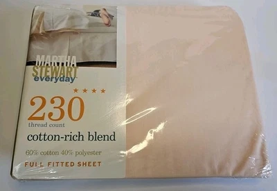 Martha Stewart Everyday Coral/pink Full Fitted Sheet NOS - Image 1 of 4