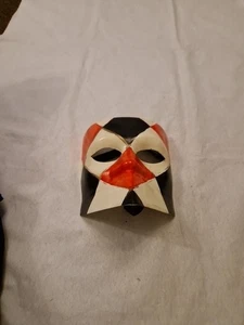 Mask Made Italy Masquerade Genuine Vintage Venezia Venice Carnival Ball Dance - Picture 1 of 13