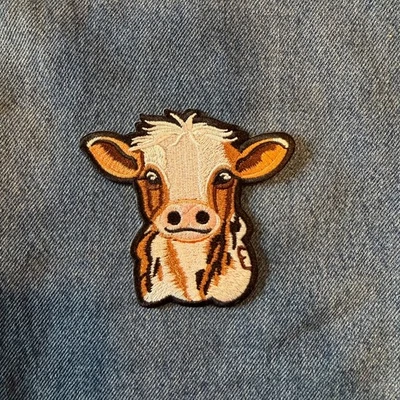 3.5 Inch Patch Iron, Cow, Embroidery - Image 1 of 3