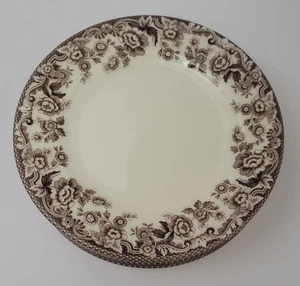 Spode Delamere Brown Transferware Salad Plates Set Of 4 - Picture 1 of 5