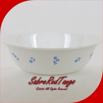 CORNING CORELLE VITRELLE GLASS 18OZ CEREAL BOWL PROVINCIAL BLUE