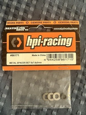 HPI Racing - Metal Spacer Set, 5X7.5X3mm, Savage X Hobby Car Part - Image 1 of 3