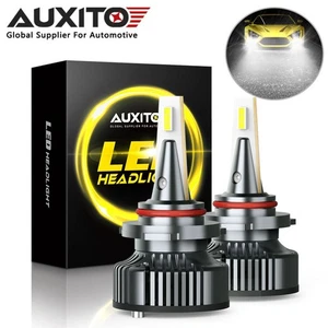 AUXITO 9005 HB3 LED 6000K Xenon White High Beam Headlight Bulb Noiseless Design - Picture 1 of 10
