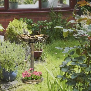 Vogeltränke und Futternapf für Garten Außen Deko Wildtierfreundlich - Bild 1 von 8