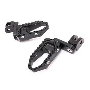 BLACK FRONT WIDE FOOT PEGS EXTENDED 40MM FOR YAMAHA MT-07 FZ07 2013-2022 21 20 - Picture 1 of 7