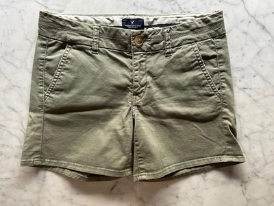 American Eagle Outfitters Feminino Verde Sálvia Curto Tamanho 2 Midi Super Elástico - Imagem 1 de 4