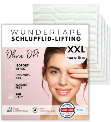 WUNDERTAPE Schlupflider Stripes Schlupflid Tape Streifen zum Augenlid-Lifting - Bild 1 von 4