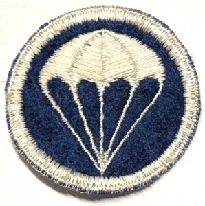 WW2 US Army Airborne Dark Blue Artillery Wool Felt Hat Patch - Picture 1 of 2