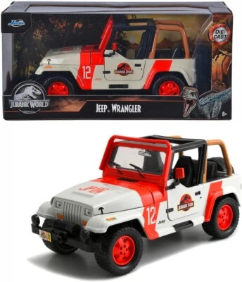 Jada 1/24 Scala Die-Cast Jeep Wrangler Jurassic World-97806 - Immagine 1 di 4