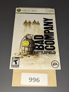 Battlefield: Bad Company (Microsoft Xbox 360, 2008) **SOLO MANUAL** - Imagen 1 de 1